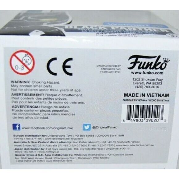 Funko POP! Marvel Captain America Civil War Black Panther #130 Walmart Exclusive - Picture 6 of 6